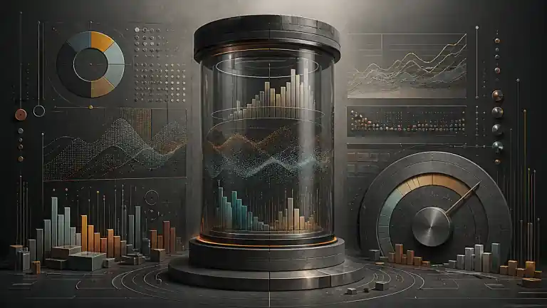 Editorial illustration for a source-based review of Moomoo's accounts, costs, controls, and investment experience