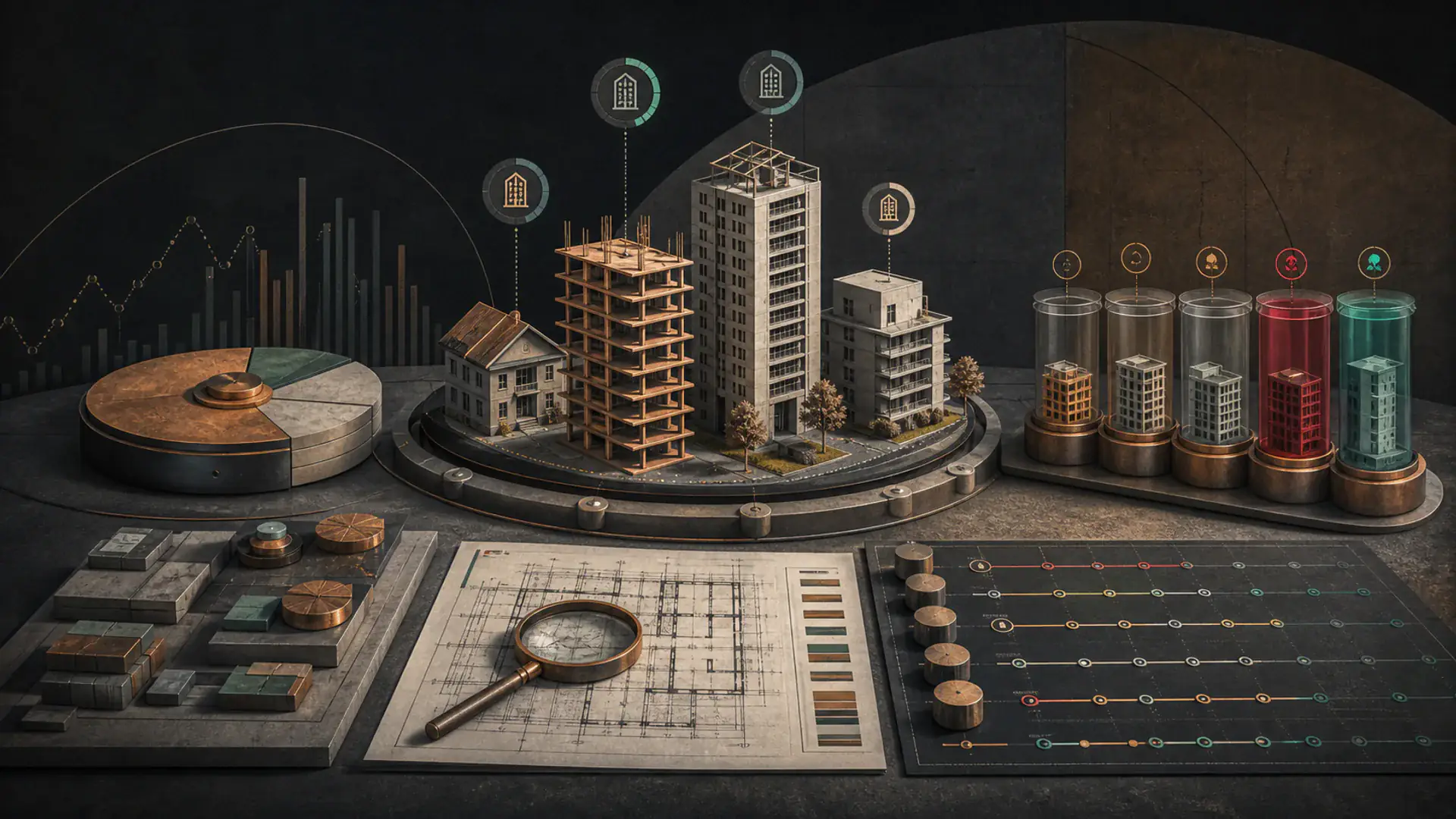 Editorial illustration for a source-based review of Groundfloor's accounts, costs, controls, and investment experience